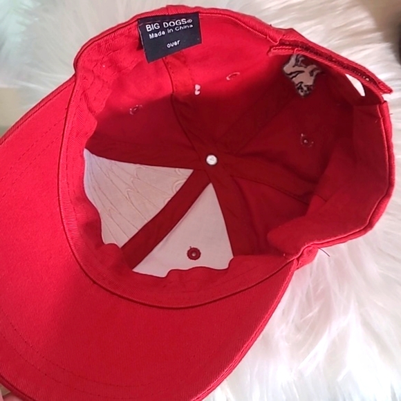 Vintage 90s Y2K Big Dogs Spider-Man Web Red Embroidered Adjustable Hat Cap - Picture 16 of 16